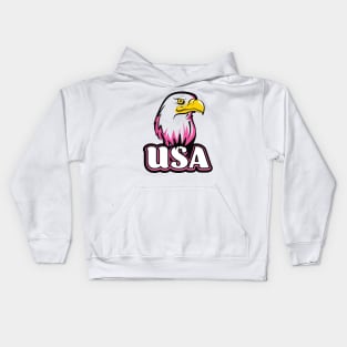 USA Bald Eagle Kids Hoodie